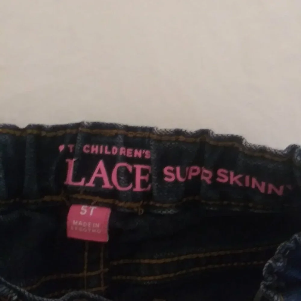 The Children's Place girls size 5 super skinny blue jeans
